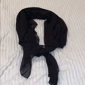 Black sheer scarf